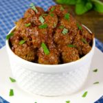 These Cocktail Meatballs with Cherry Barbecue Sauce are slightly sweet with a little bit of smoky heat kick you will love. An easy appetizer that is perfect for parties, game day, and potluck meals.