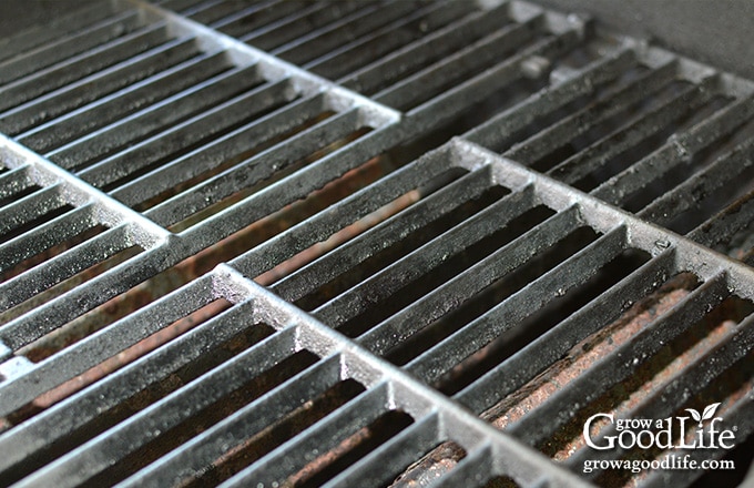 closeup of the grill