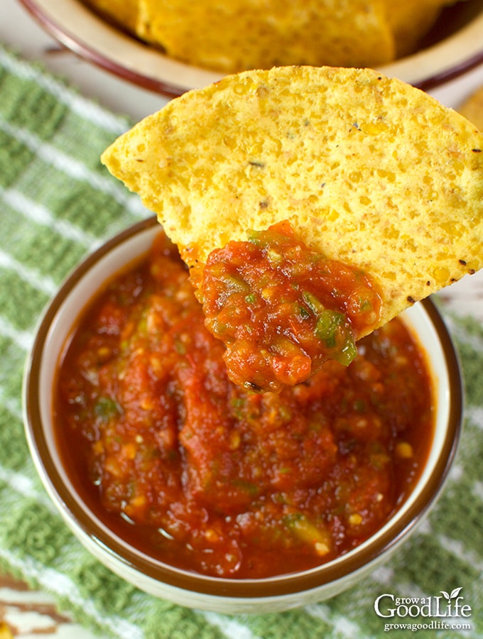 This tomato salsa recipe adds delicious depth of flavor from grilling the vegetables. The flavors transform to a delightful blend of sweet, smoky char, with a spicy kick that makes you crave for more.