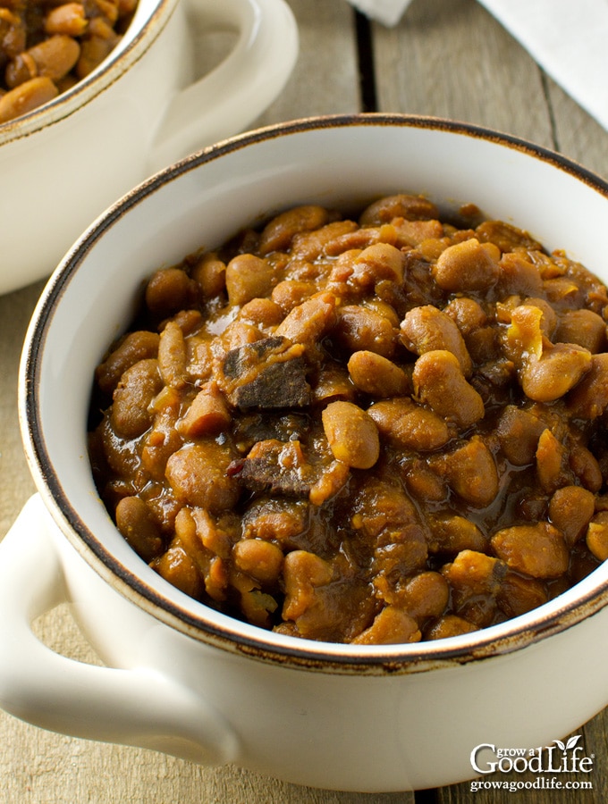 With a few simple ingredients and time, you can make a delicious, slow cooked New England baked beans dinner. Skip the can and simmer your own homemade baked beans in your crock pot or slow cooker.