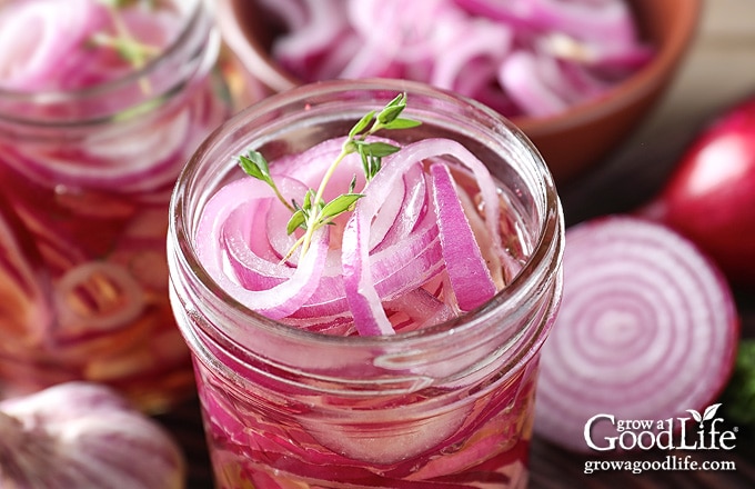 add hot pickling liquid to the jar