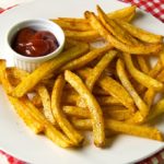 Yes, you can make crispy seasoned baked French fries at home without deep-frying in vegetable oil. Instead, make your own hand cut homemade baked fries!