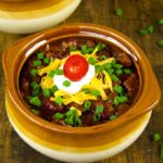 You can't go wrong with chili. Since the chili simmers in the slow cooker all day, it is perfect for a weeknight meal.